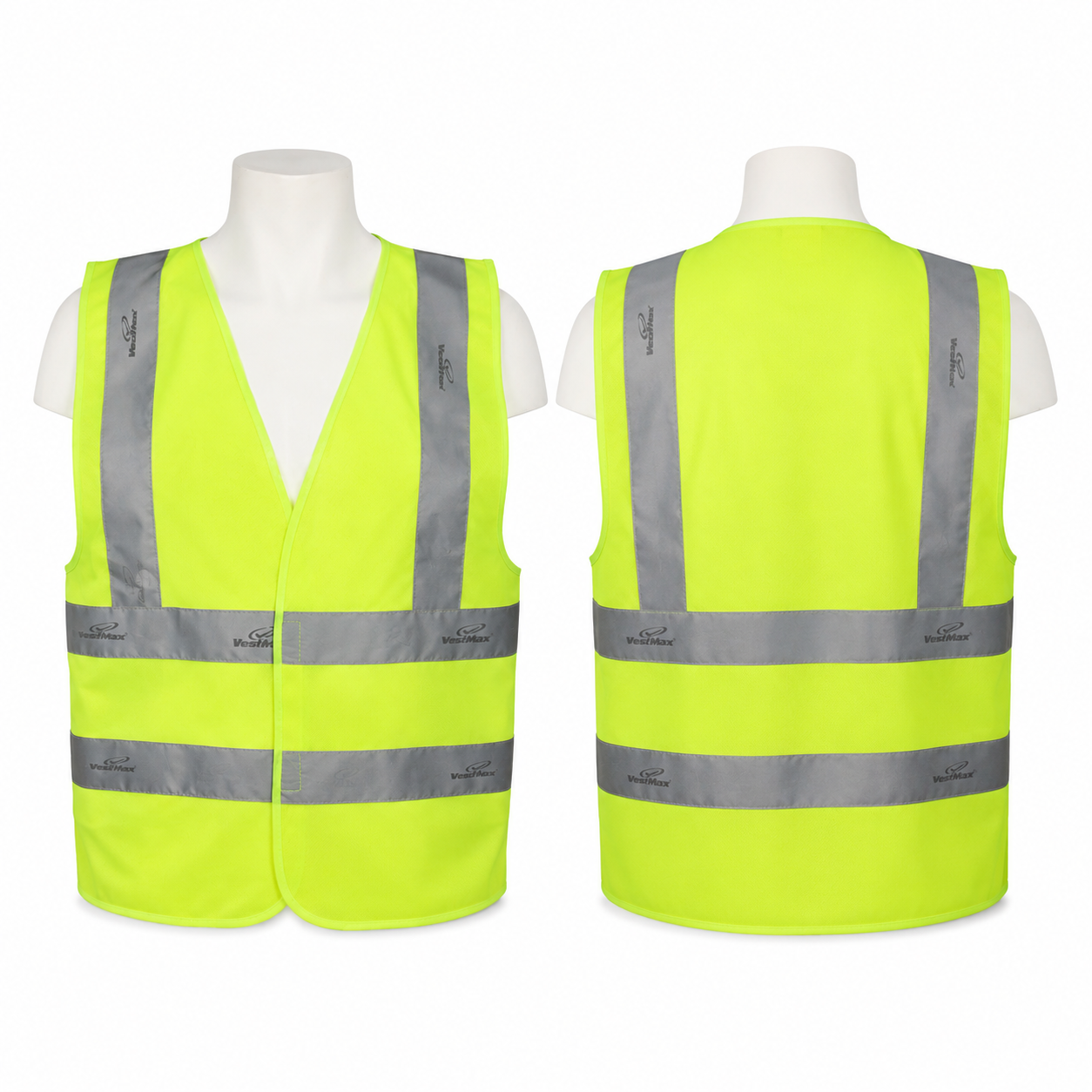 Vaultex Ultra Pro, 100% Polyester Safety Fabric Vest with Vaultex Reflective, Yellow Color